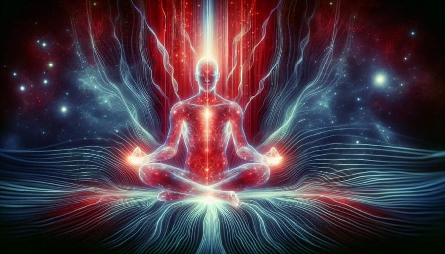 mindfulness to balance a red aura