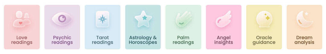 Purple Garden types of readings